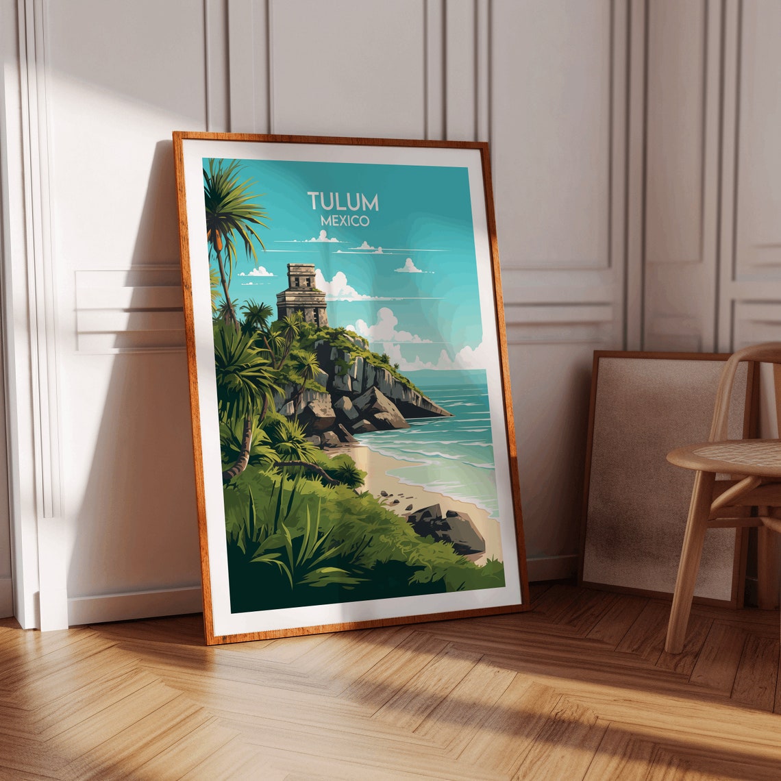 Tulum Travel Print Mexico Poster Custom Personalised Wedding Birthday Gift - Image 3