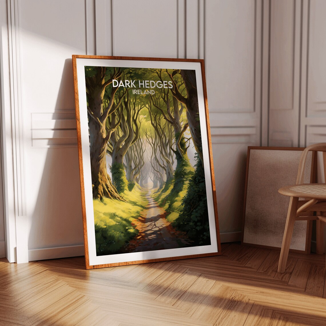 Dark Hedges Ireland Avenue of Ancient Beech Trees Travel Poster - Image 2