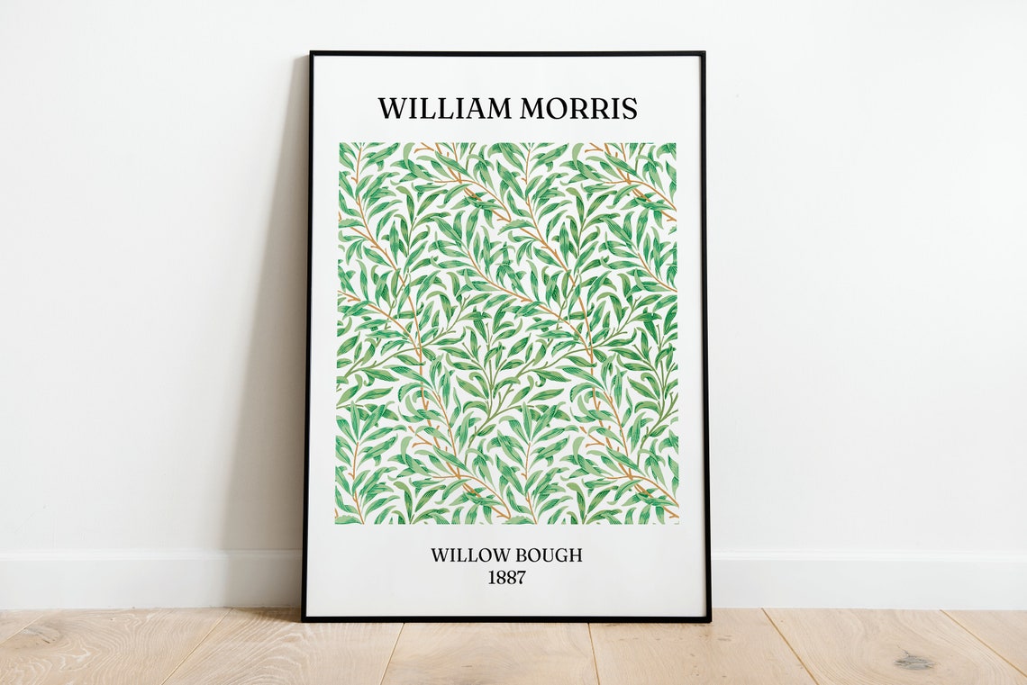 William Morris Willow Bough 1887 Green Vintage Pattern Art Poster