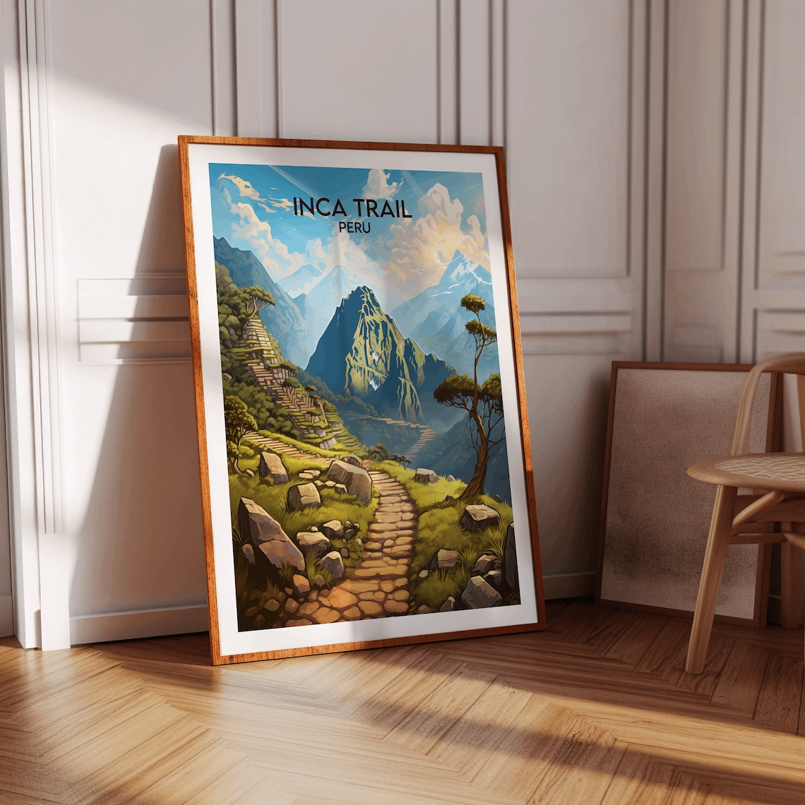 Inca Trail Peru Travel Poster, Custom Personalised - Image 2