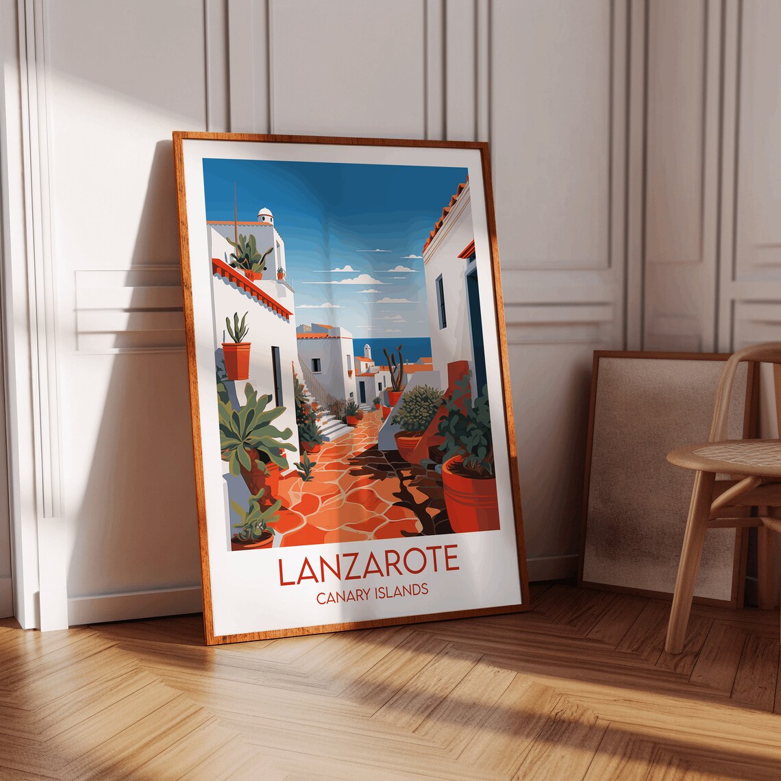 Lanzarote Travel Poster, Canary Islands Custom Gift - Image 2