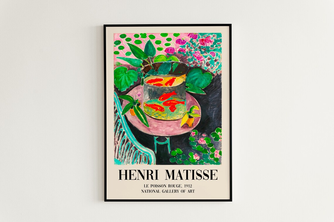 Henri Matisse The Goldfish 1912 Red Fish Bowl Fauvist Art Poster - Image 3