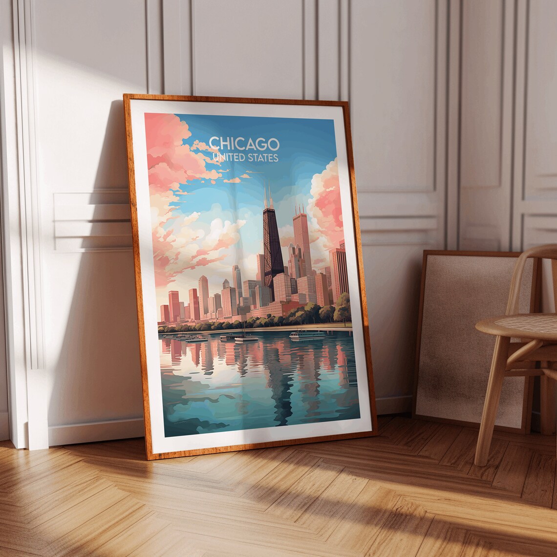 Chicago Travel Poster, United States USA Print - Image 2