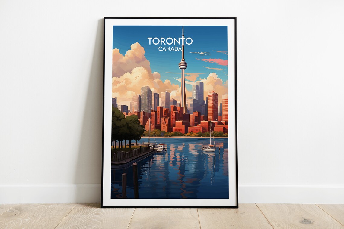 Toronto Travel Print, Canada Wall Art Print
