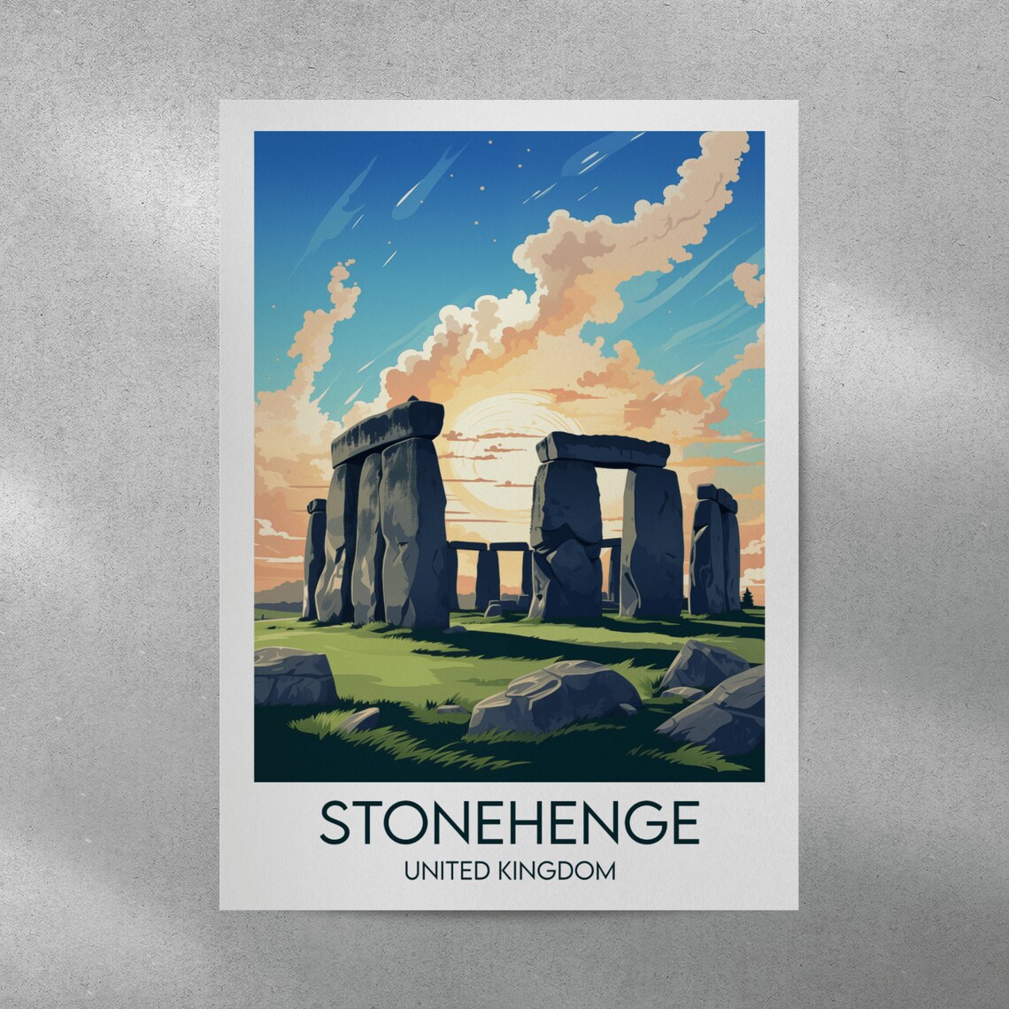 Stonehenge Travel Poster, United Kingdom - Image 4