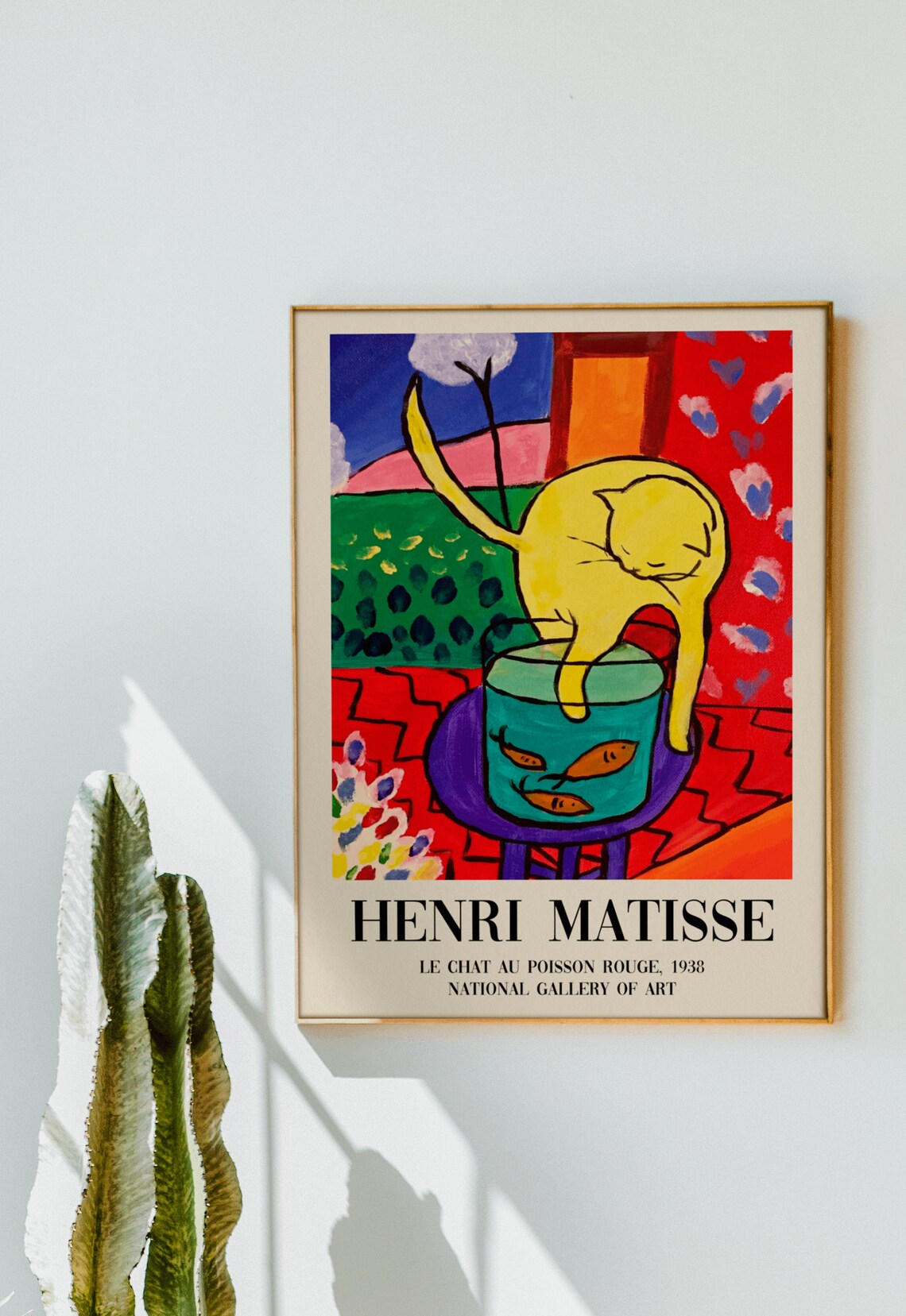 Matisse Cat With Red Fish Vintage Art Print - Image 2