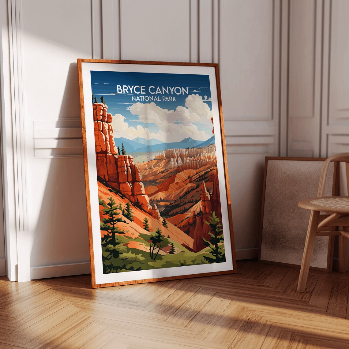 Bryce Canyon National Park Red Hoodoos Amphitheater Travel Poster - Image 2