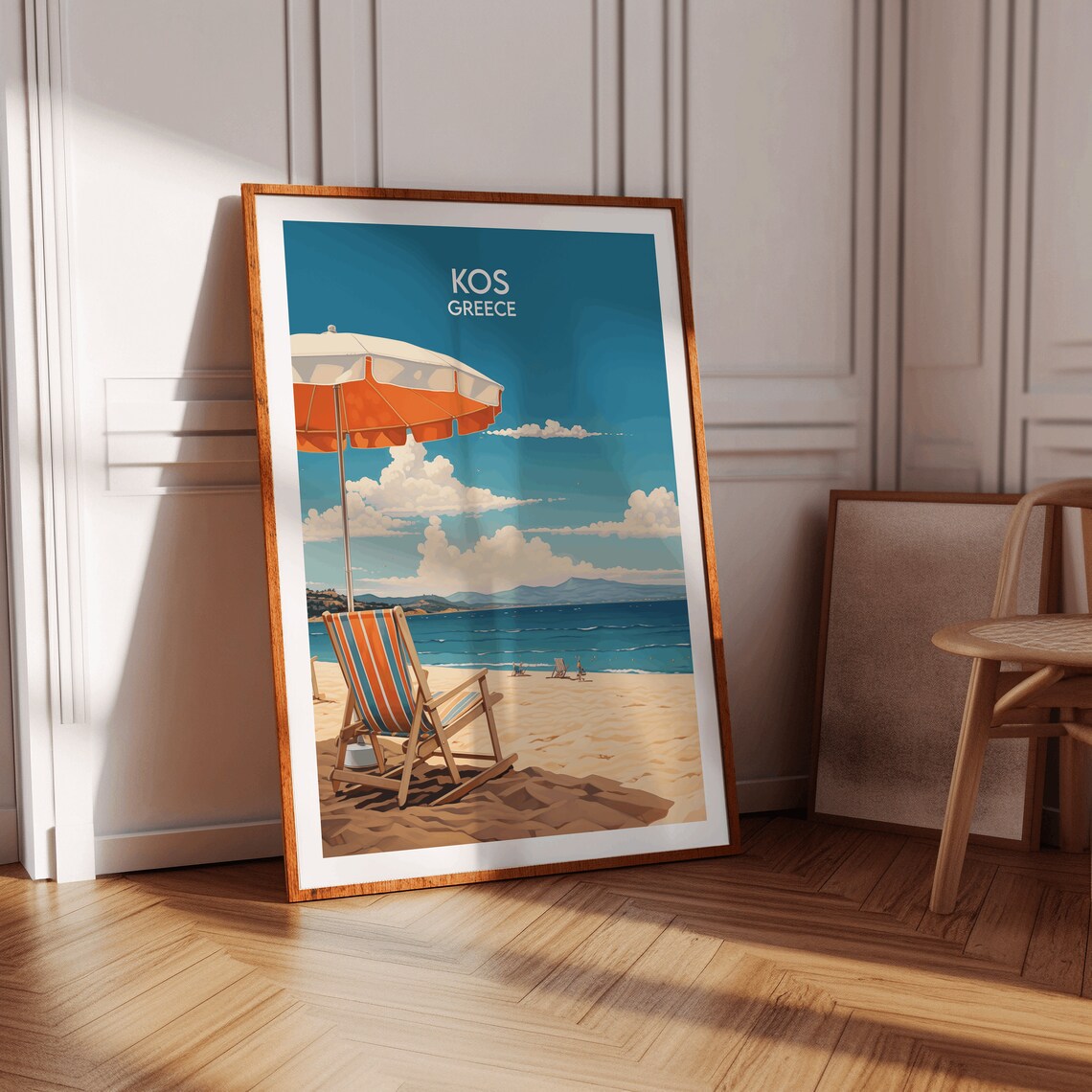 Kos Travel Poster, Greece Custom Personalised Gift - Image 2