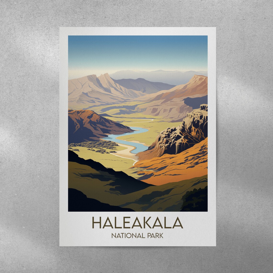 Haleakala National Park Hawaii Volcanic Landscape Valley Poster - Image 3
