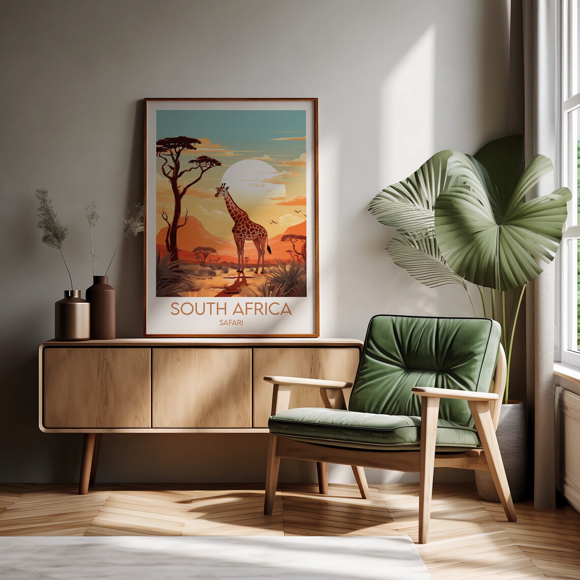 South Africa Travel Print, Safari Poster Art Print - Image 3