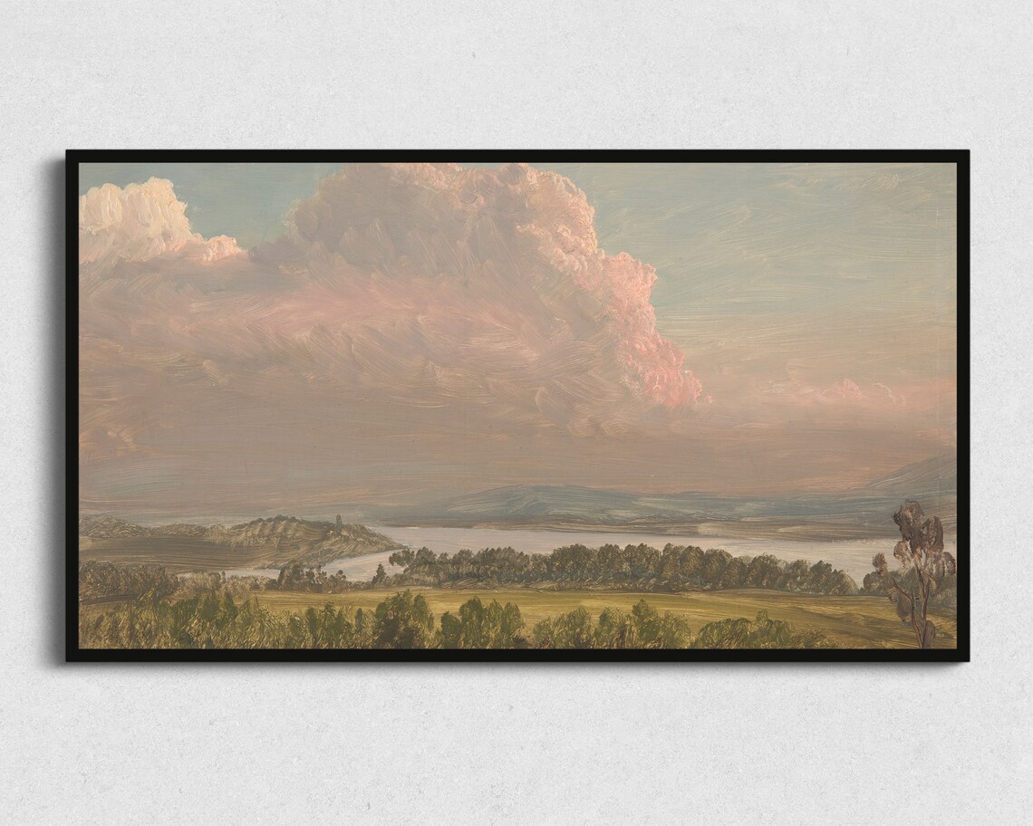 Vintage Landscape Antique Painting Wall Art Print