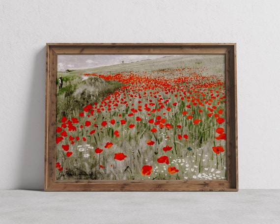 Vintage Spring Flowers Oil Painting Art Print