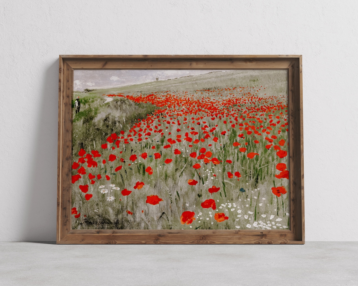 Vintage Spring Flowers Oil Painting Art Print