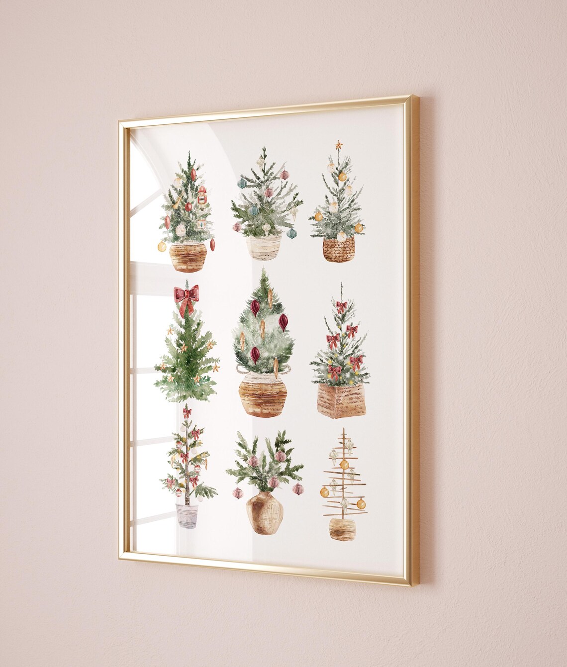Christmas Trees Art Print, Holiday Decor - Image 2
