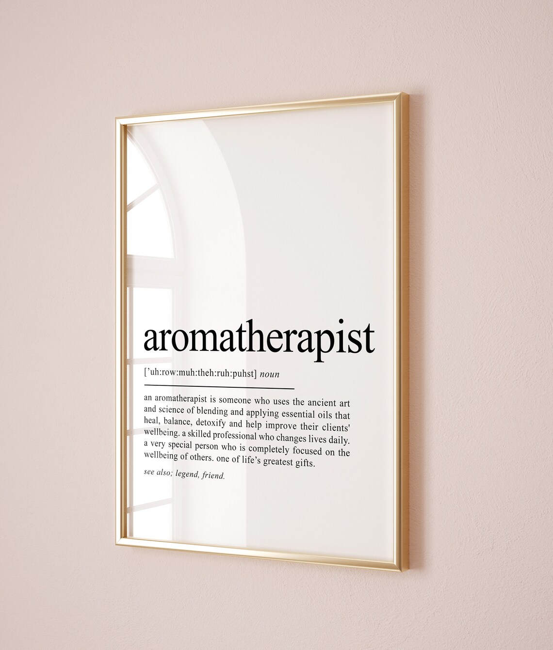 Aromatherapist Definition Art Print, Office Decor - Image 2