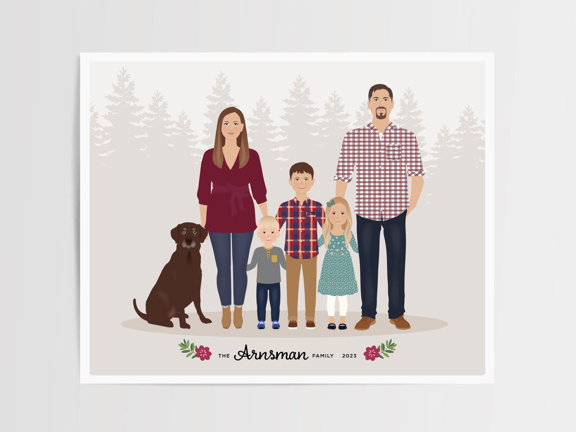 Custom Family Portrait - Image 3
