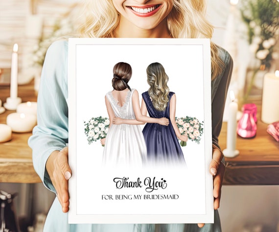 Will You Be My Bridesmaid Gift Personalized Bridesmaid Gift From Bride Bridesmaid Custom Gift Wedding Will You Be Bridesmaid Proposal Gift