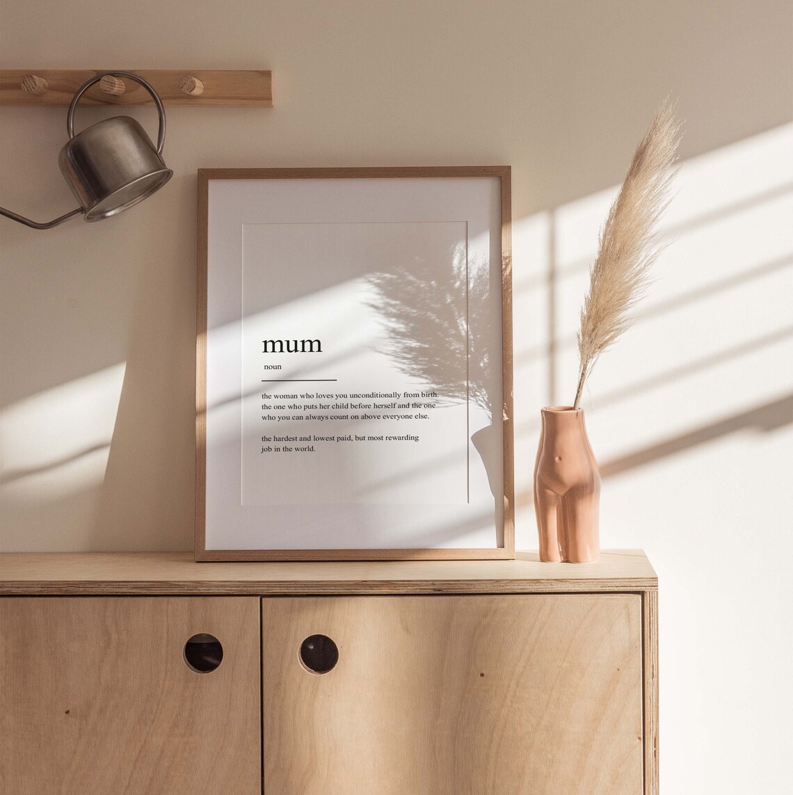 Mum Definition Print, Minimalist Wall Art Print - Image 3