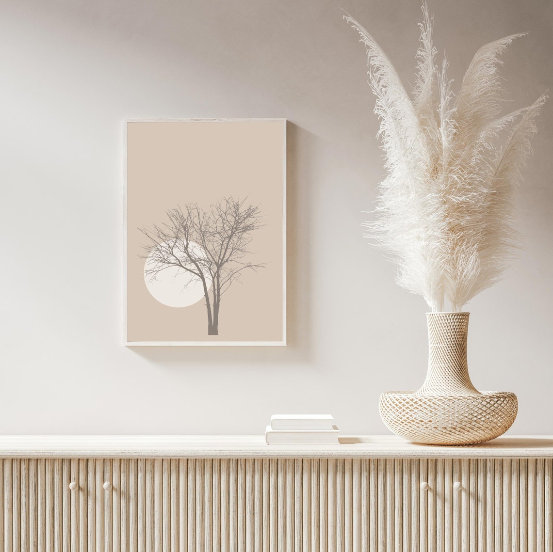 Neutral Tree Print, Minimalist Wall Art - Image 2