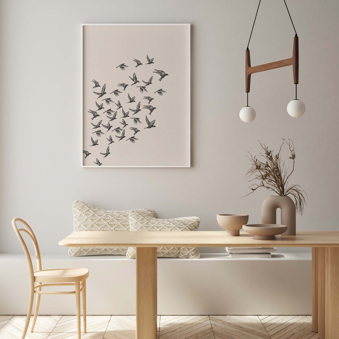 Bird Minimalist Art Print, Neutral Bird Gift - Image 3