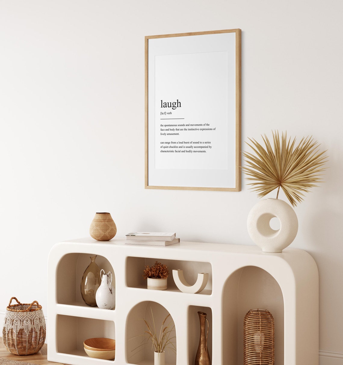 Wall Art Wall Art Print Instant Quote Prints Laugh Definition Print Minimalist Print Modern Art Minimalist Art - Image 3