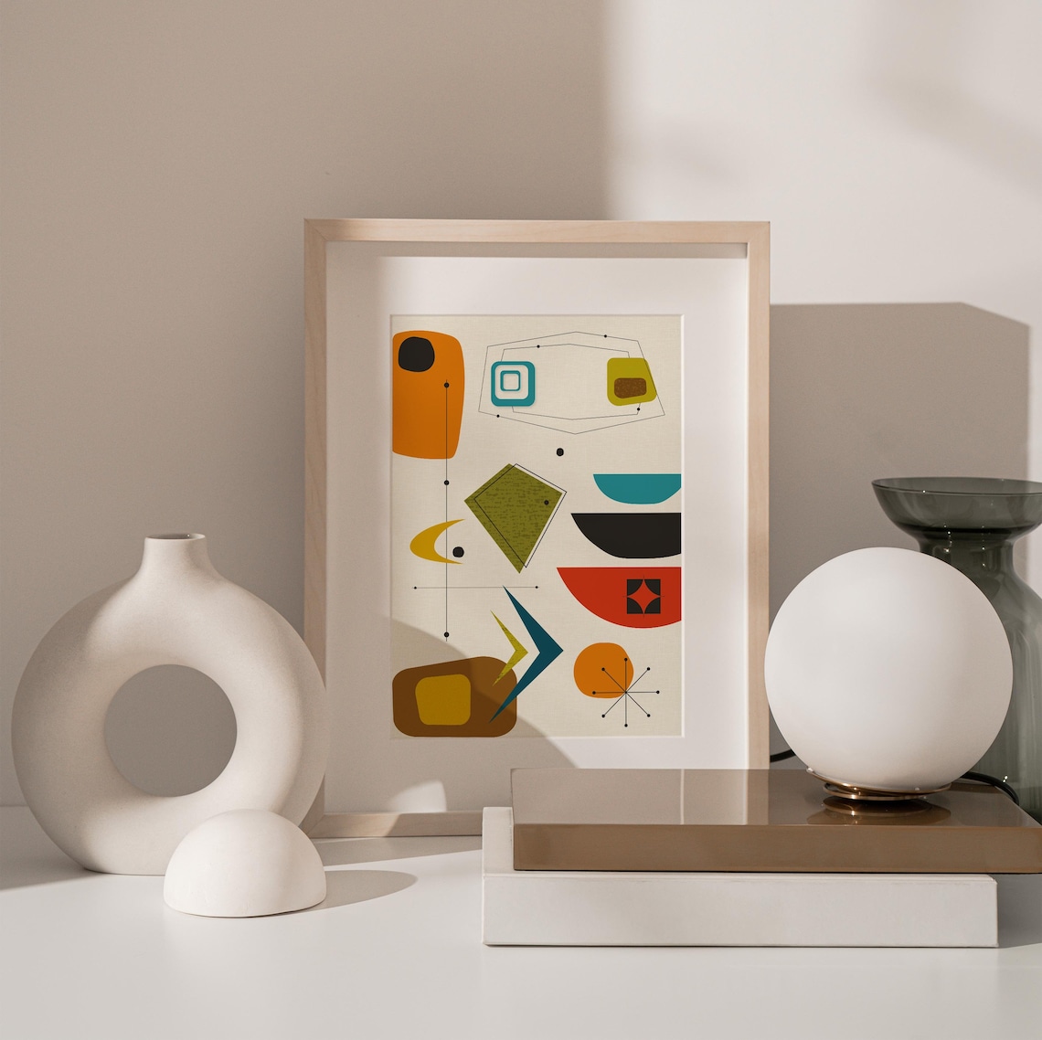 Mid Century Modern Wall Art, Mid-Century Print - Image 3