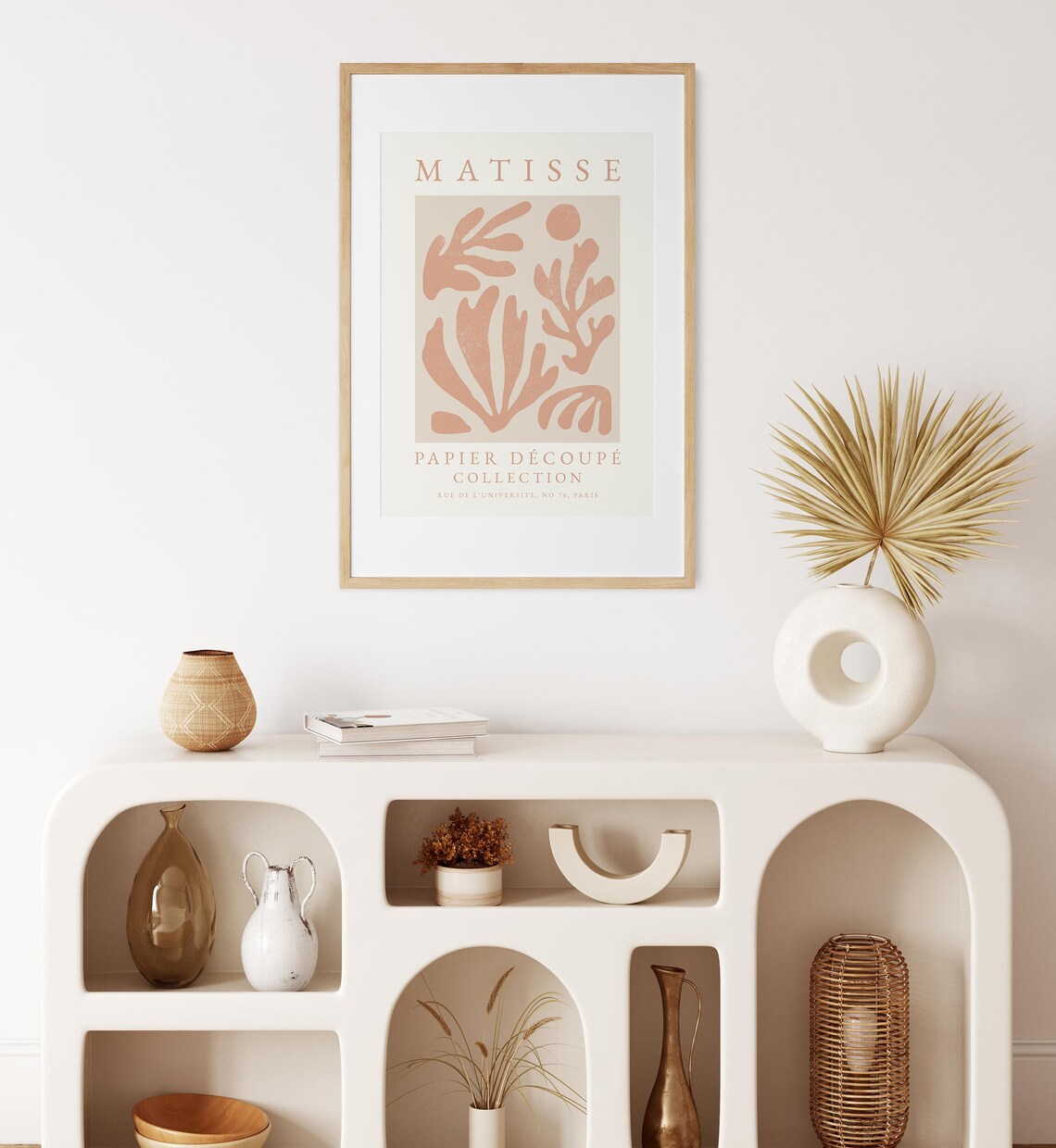 Henri Matisse Papier Decoupe Coral Pink Blush Exhibition Poster - Image 3