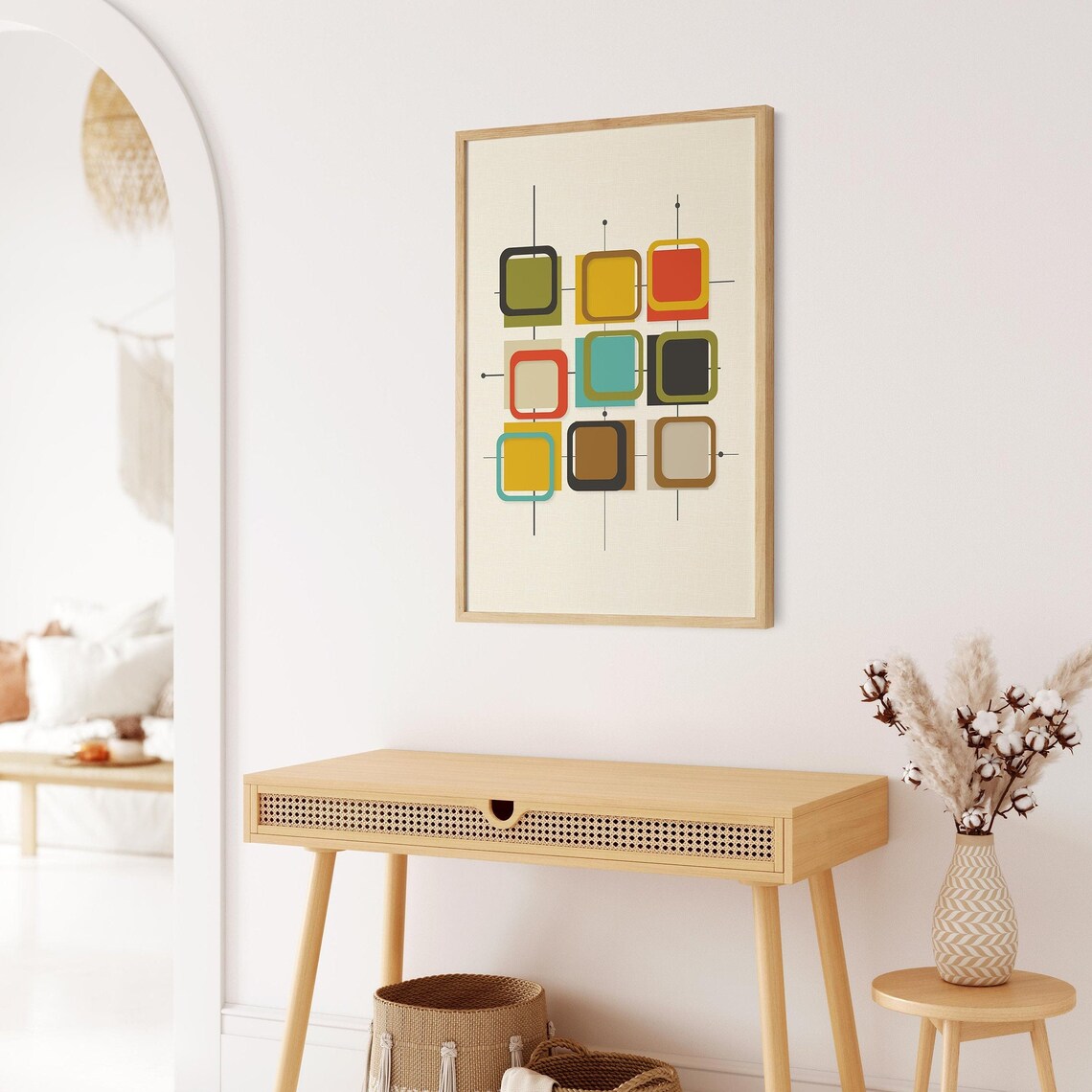 Mid Century Modern Retro Art Print, Vintage Style - Image 3