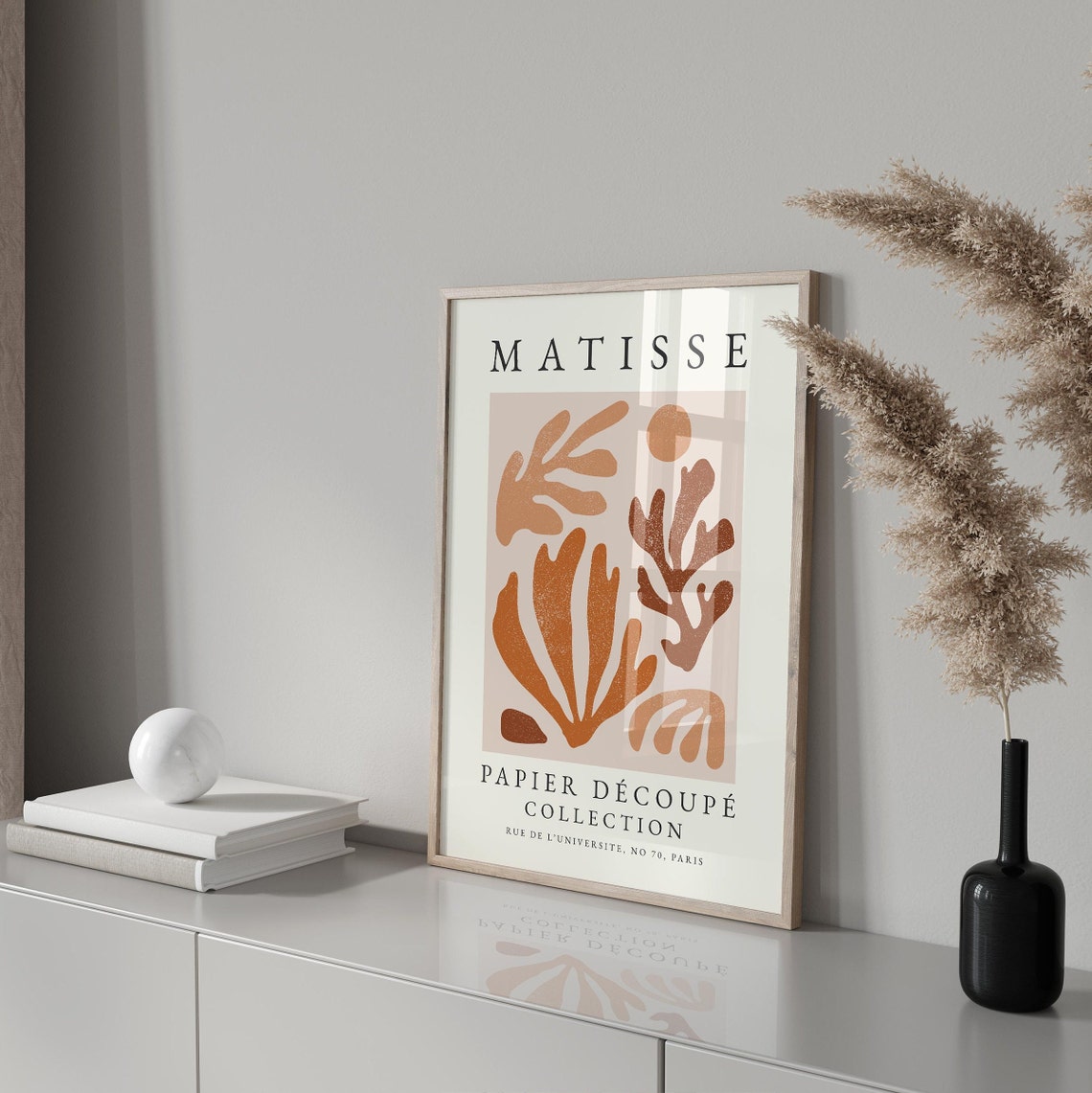 Matisse Print Neutral Print Boho Wall Art Henri Matisse Boho Henri Matisse Print Neutral Matisse Print Abstract - Image 4