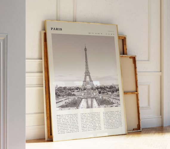 Paris France Eiffel Tower Travel Poster