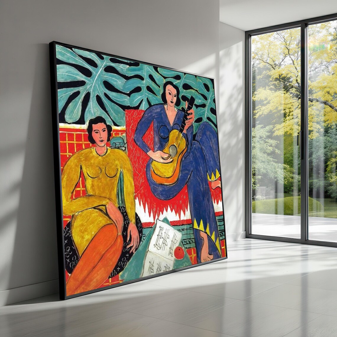 Fauvist Women With Guitar Bold Colors Modern Art Classic Poster
