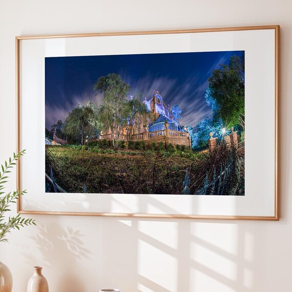 Haunted Mansion Photo Print Magic Kingdom Halloween Wall Art