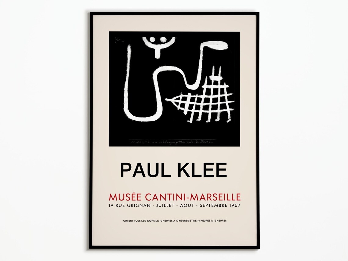 Paul Klee 1967 Exhibition Poster Art Print