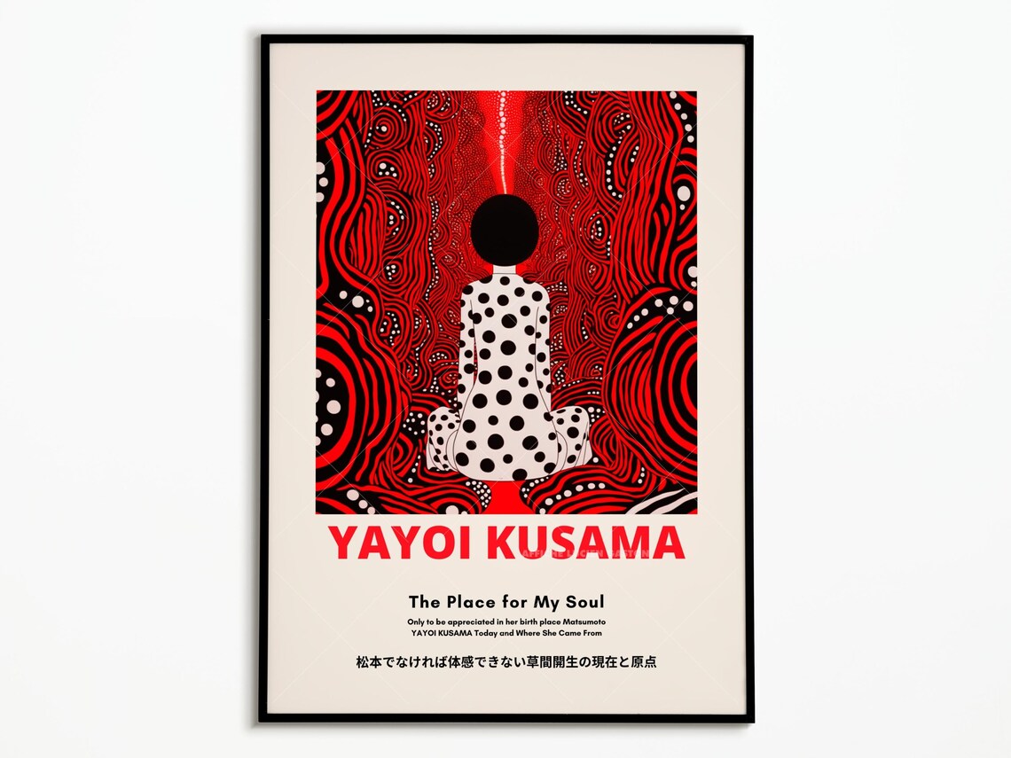 Yayoi Kusama Pumpkin Poster, Halloween Art Print