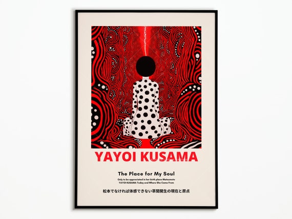 Yayoi Kusama Pumpkin Poster, Halloween Art Print