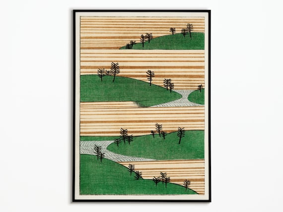 Japanese Bijutsu Sekai Poster by Watanabe Seitei