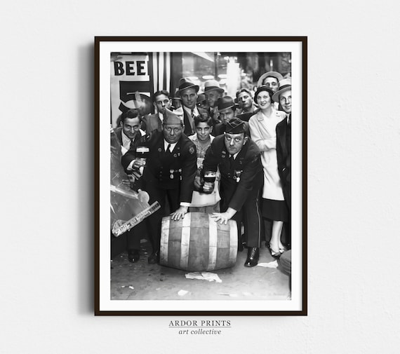 Repeal Of Prohibition Beer Keg Retro Bar Art Print