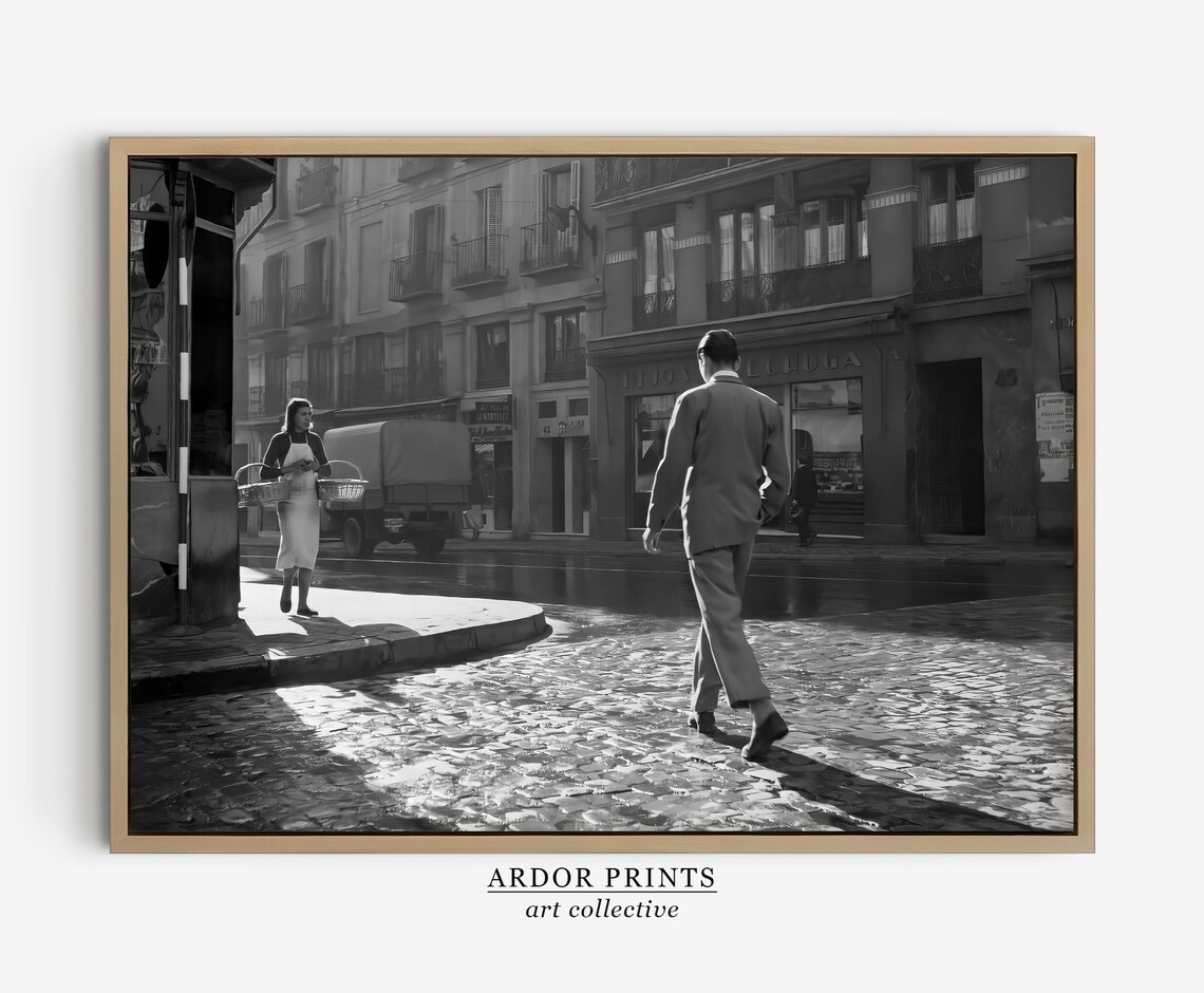 Calle Mayor Madrid Vintage Cityscape Art Print - Image 4