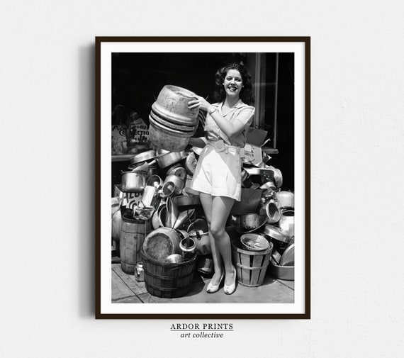 Beer Keg Girl Portrait Vintage Woman Holding Keg Wall Art Black And White Print Speakeasy Wall Art Brewers Wall Art Retro Wall Decor