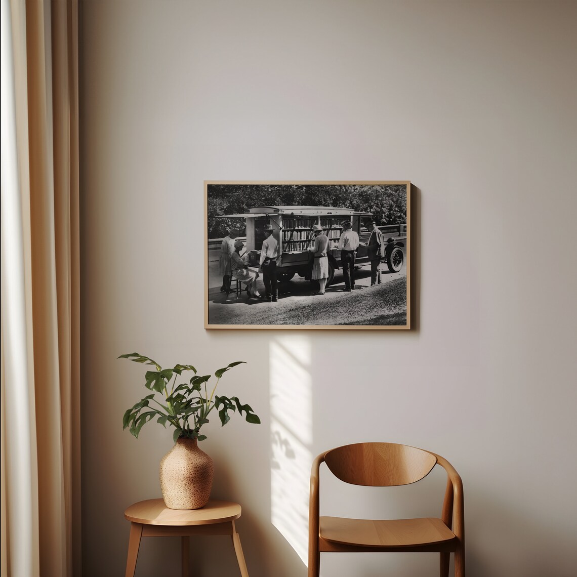 Portable Library Bookmobile, Vintage Travel Poster - Image 4