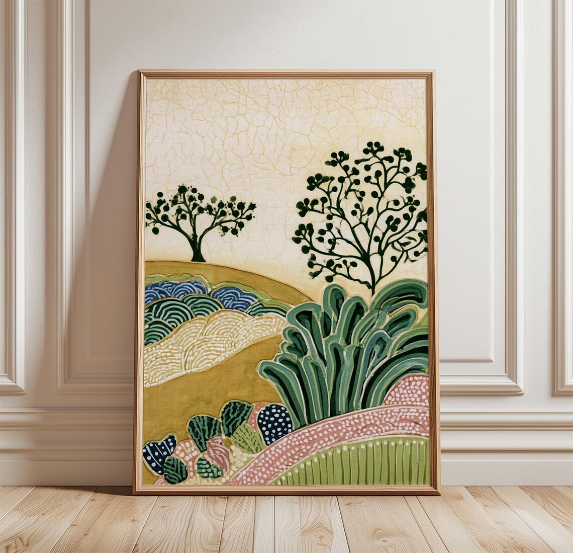 Terraced Landscape Botanical Nature Art Print