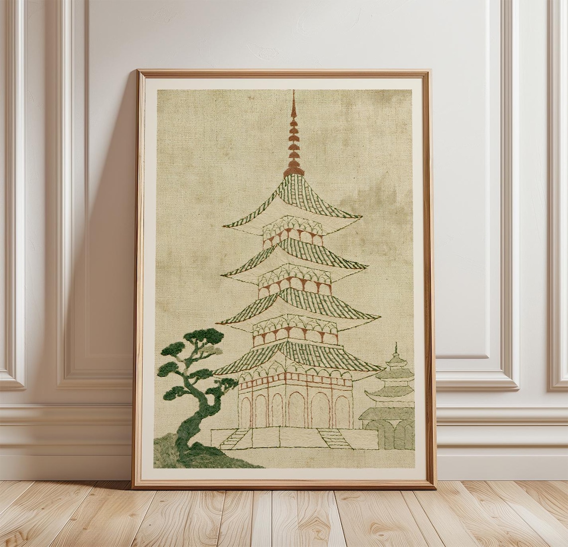 Japanese Pagoda - Asian Landscape Art Print