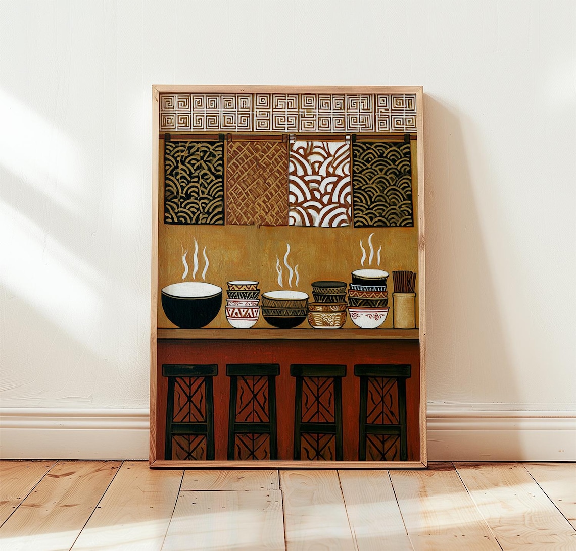 Rustic Kitchen Folk Culinary Art Poster