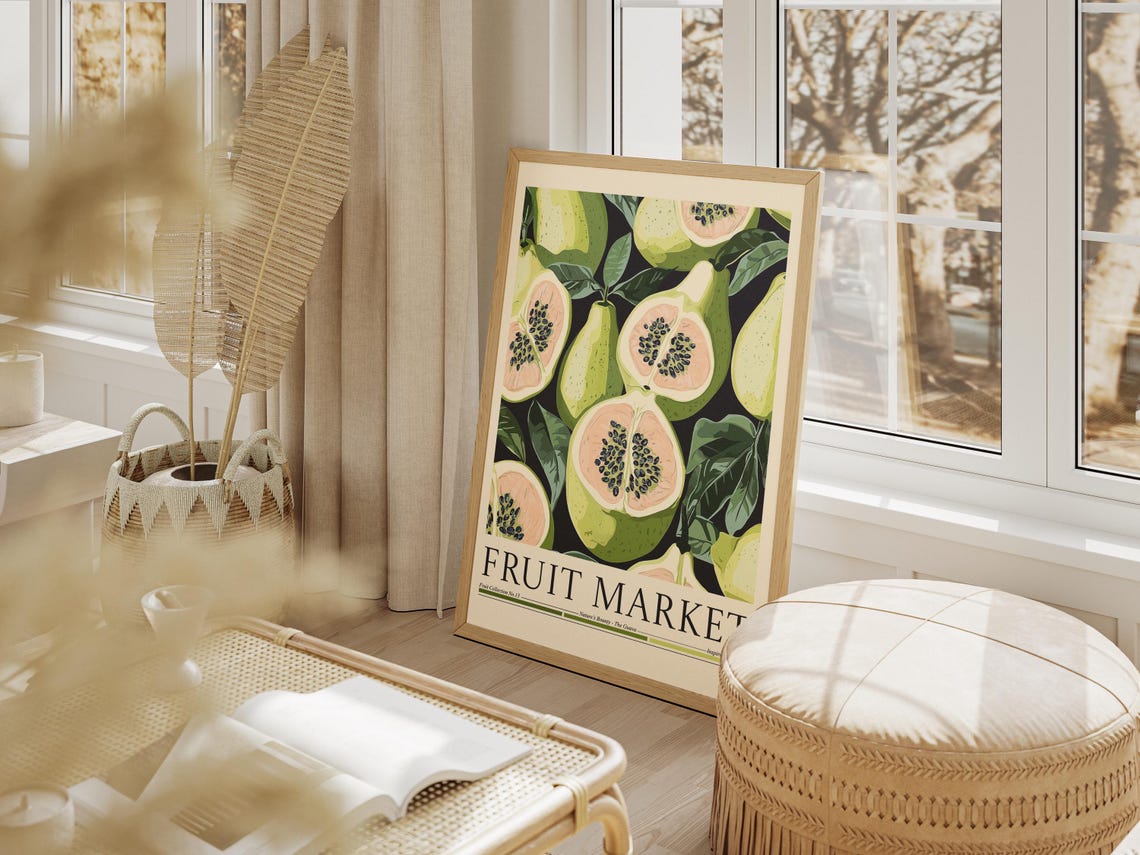 Guava Fruit Market Poster, Kitchen Wall Decor - Image 4
