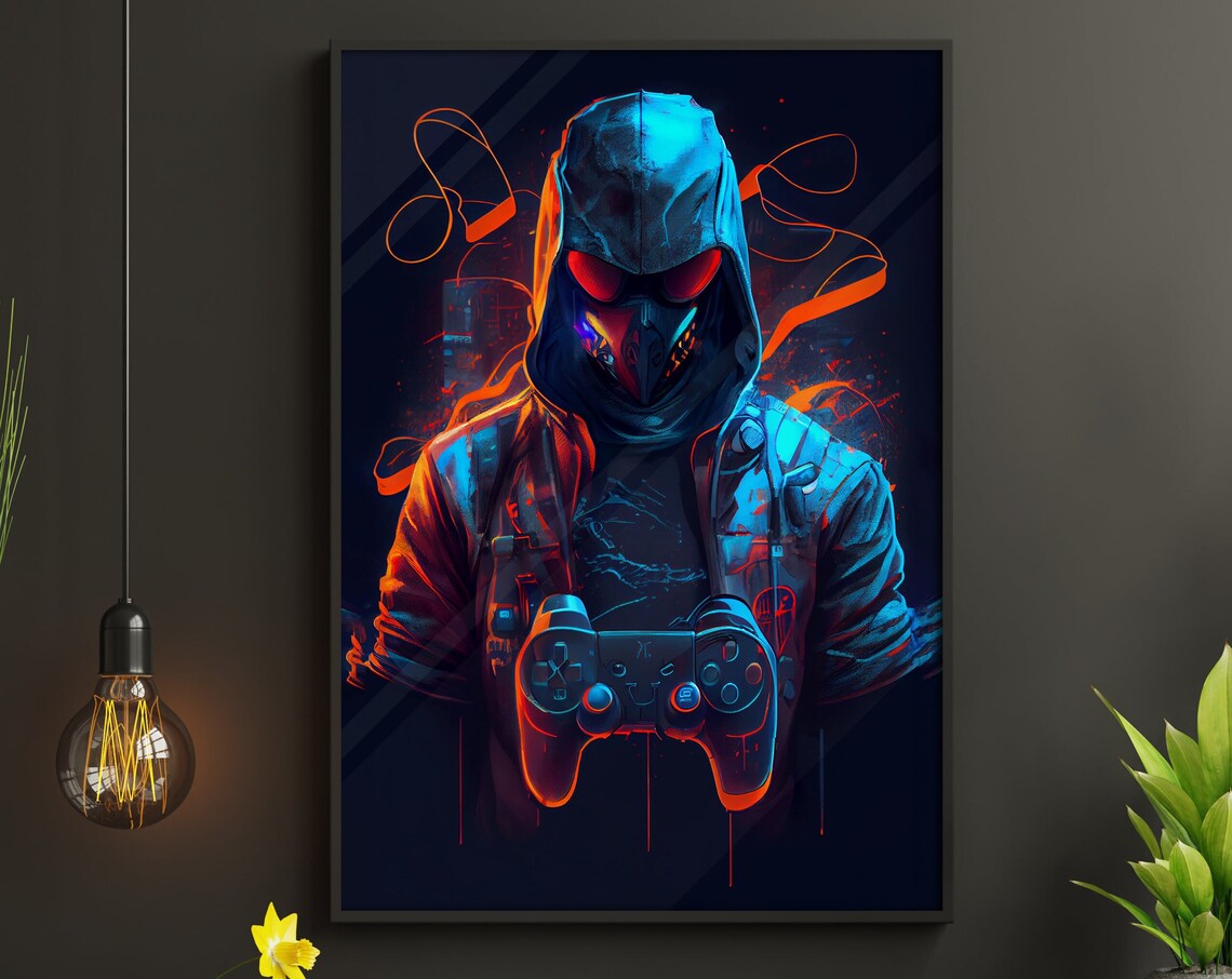 Gaming Design Poster Boys Room Decor Print Game Wall Art Teen Gaming Bedroom Decor Children Dorm Kids Playroom Gamer Gift