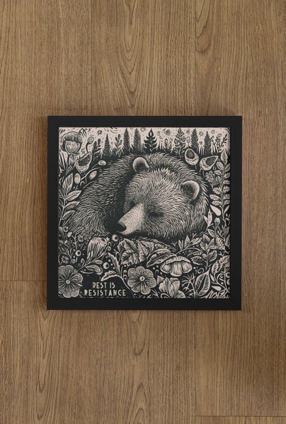 Rest Is Resistance Bedroom Art Print, Tricia Hersey