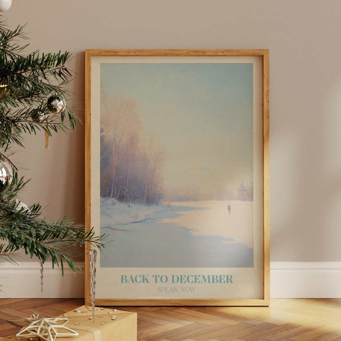 Taylor Swift Back To December Song Speak Now Winter Lake Wall Art