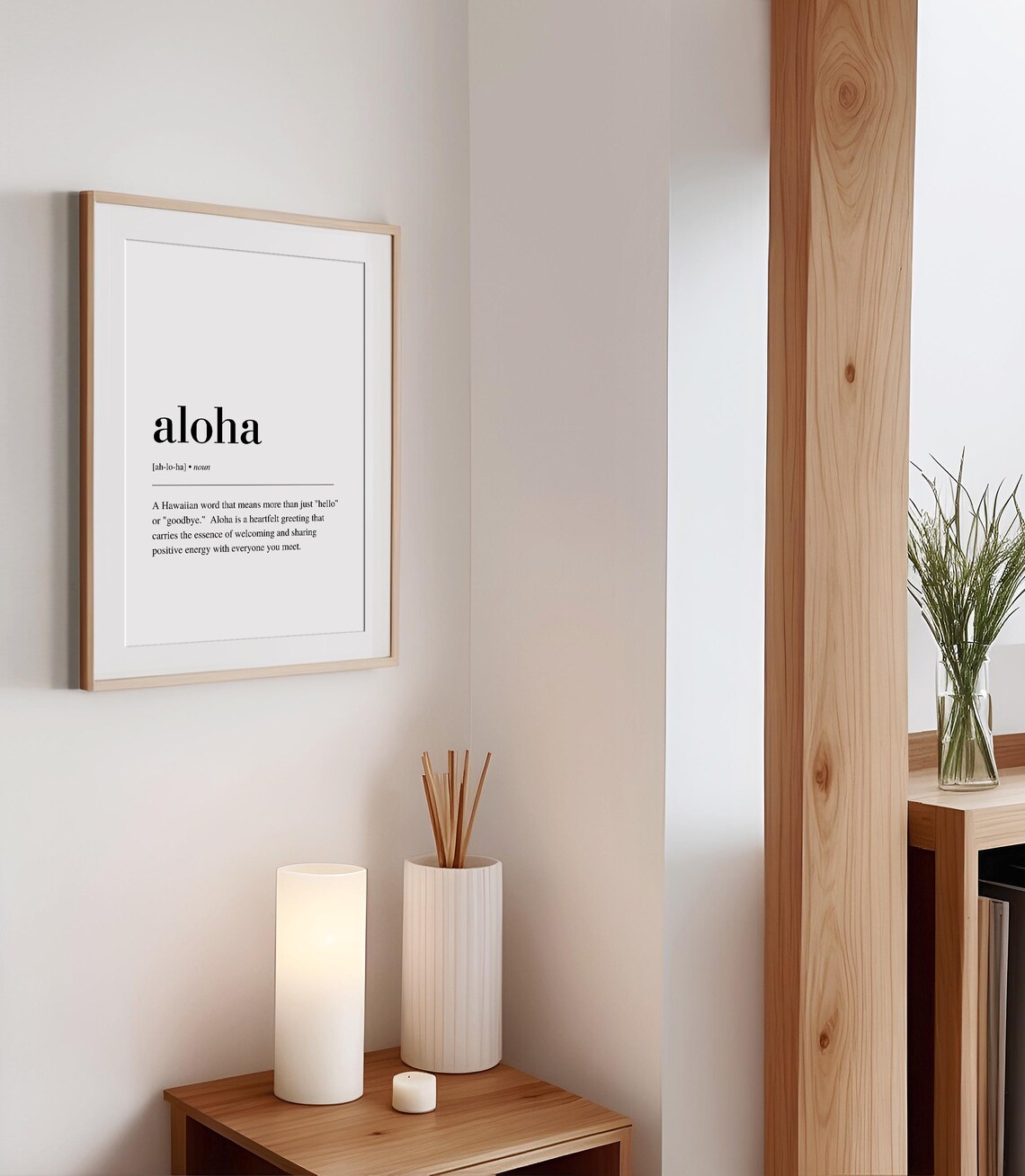 Aloha Definition Art Print, Hawaiian Decor - Image 2