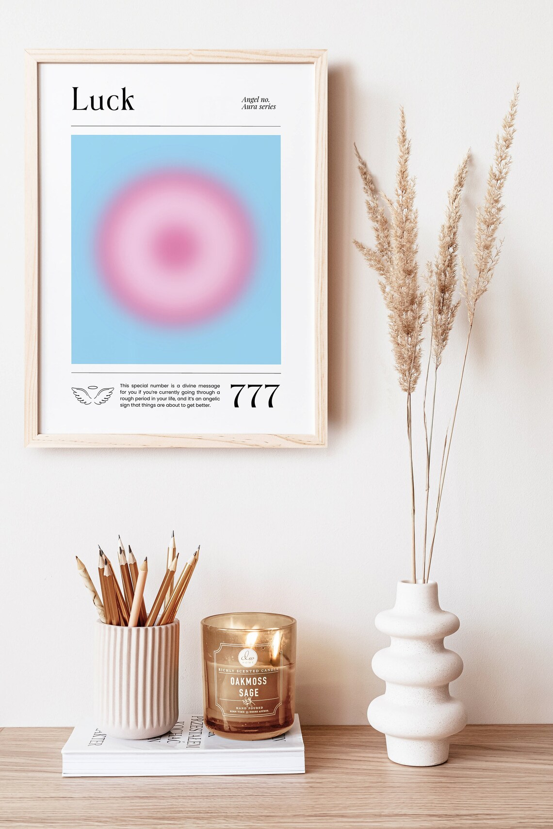 Angel Numbers 777 Spiritual Number Poster Print - Image 3