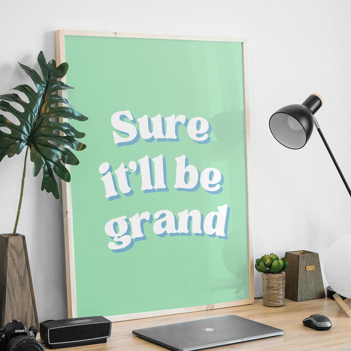 Itll Be Grand Irish Saying, Ireland Travel Poster